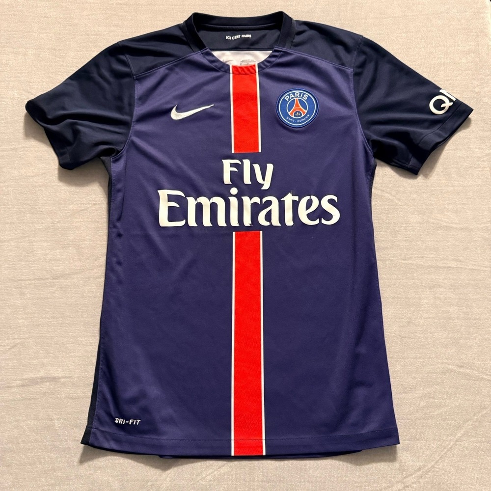 Nike PSG Paris‎ Saint Germain Soccer Jersey Fly Emirates Dri Fit Youth L